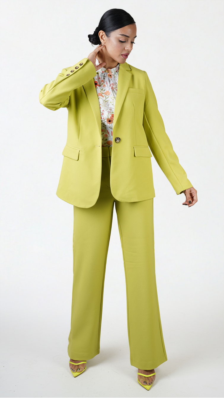 lime green dress suit Men's Lime Green Three-piece Suit With Floral Tie Slim Fit Tuxedo Weddings & Parties Usa Outlet 34 Short or Extra Small