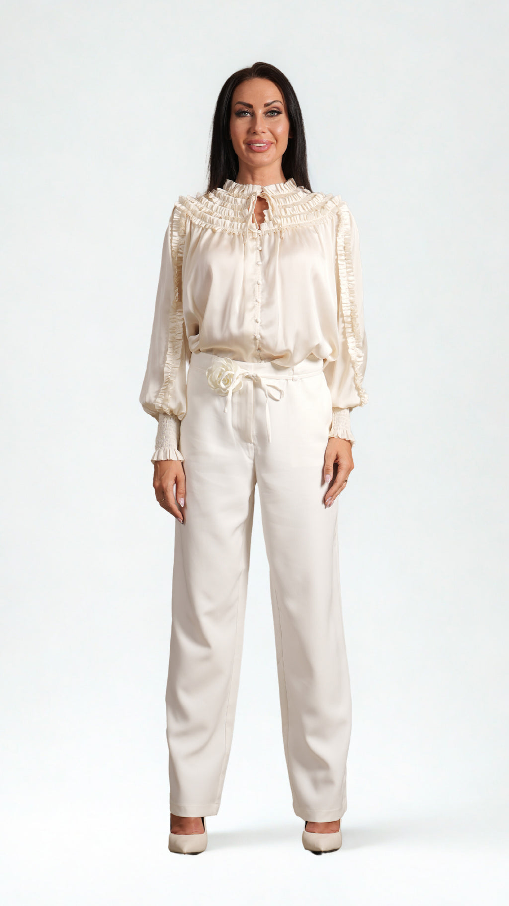 Florentina White Trousers