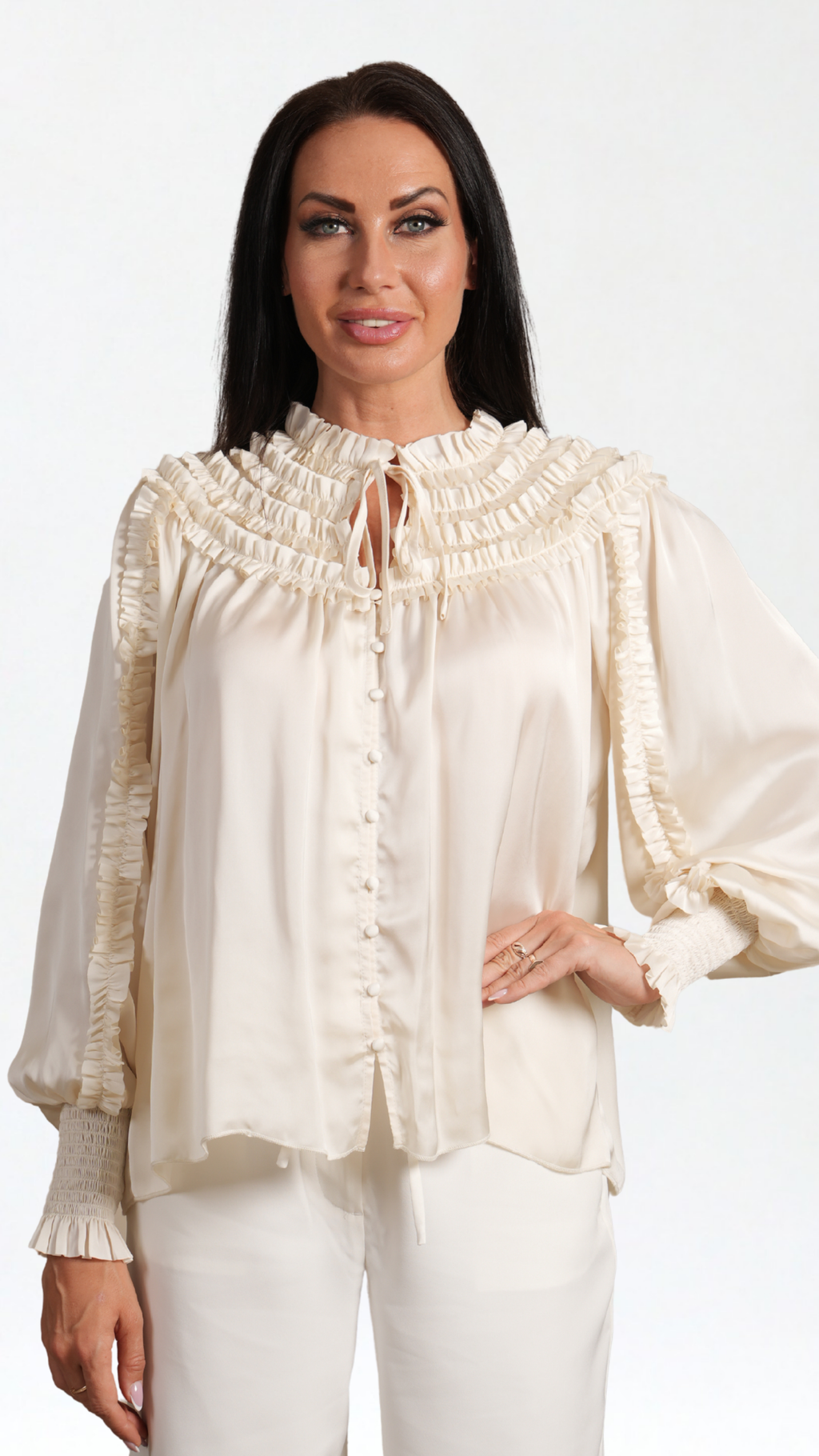 Florentina White Trousers