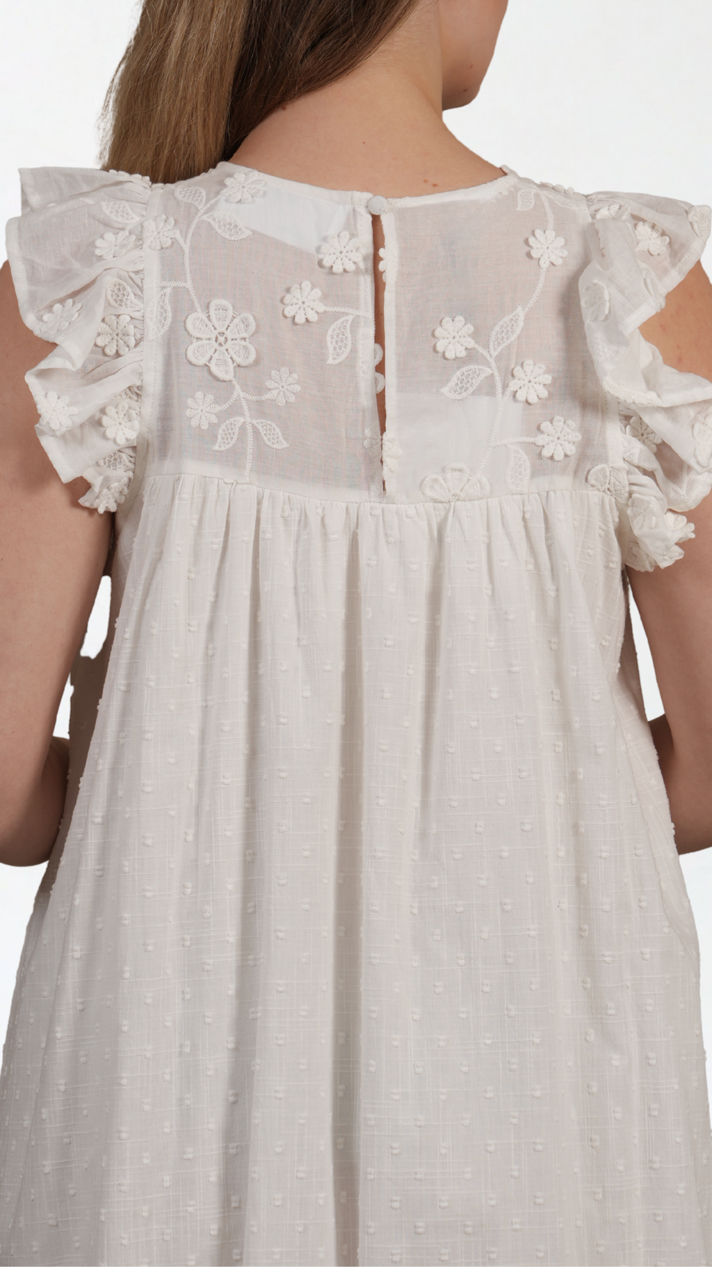 Emi White Midi Dress
