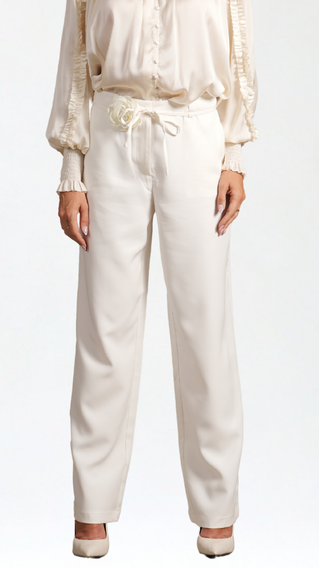 Florentina White Trousers