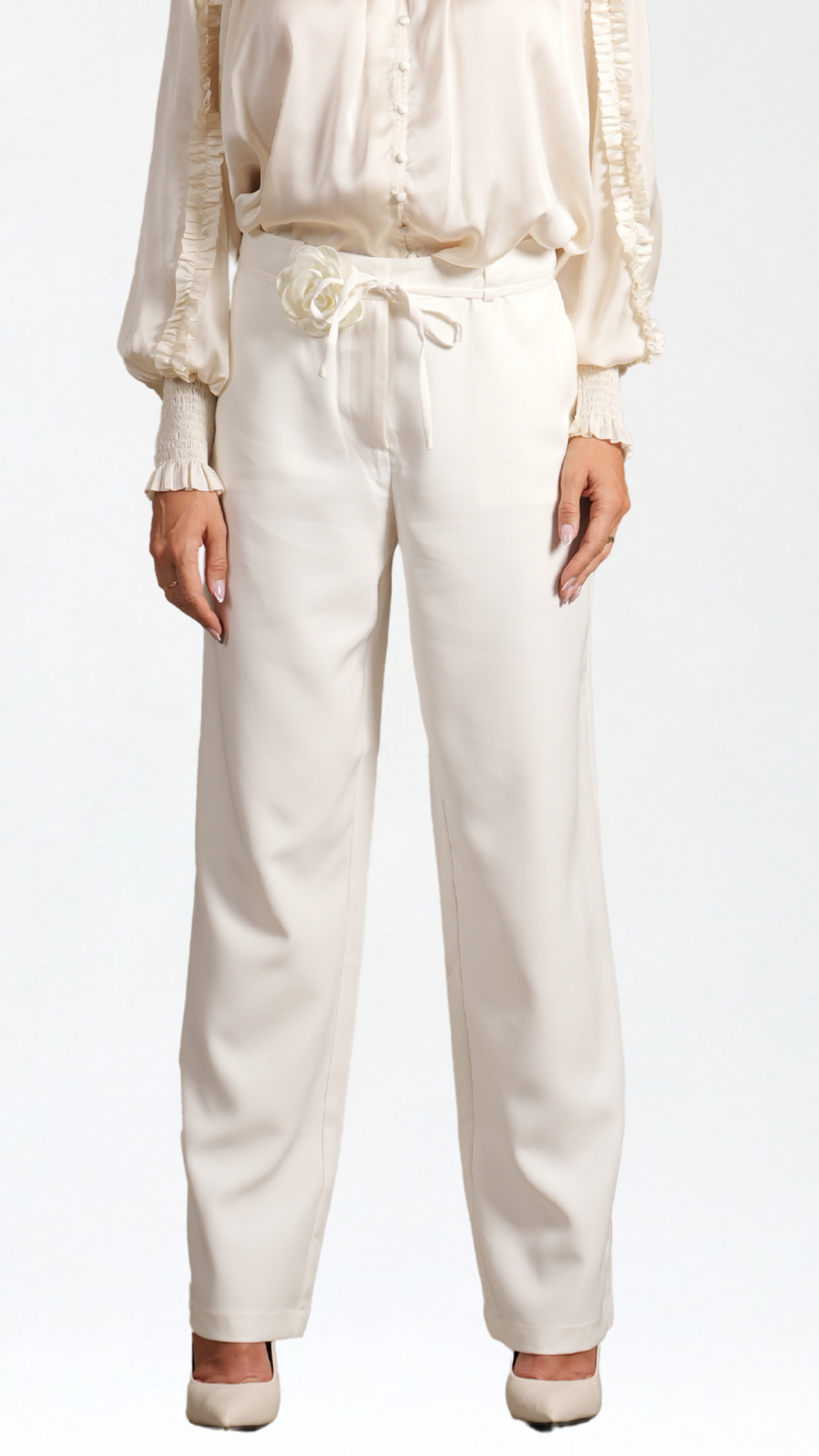 Florentina White Trousers
