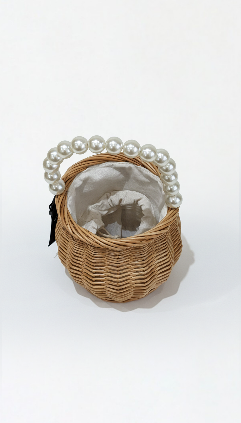 Laura Pearl Straw Bag