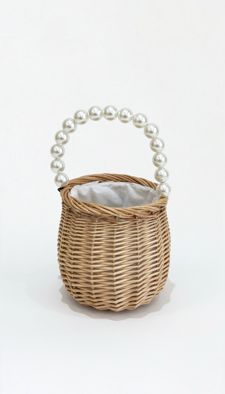 Laura Pearl Straw Bag