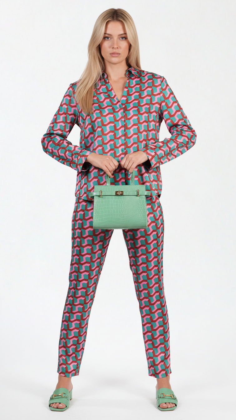 Jill Croco Crossbody Bag