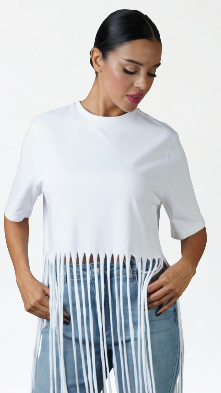 White Zinna Top