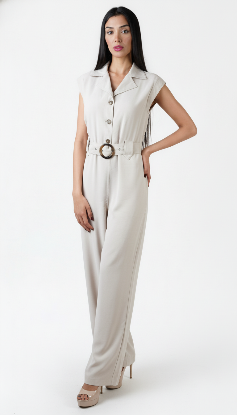 Ruby Cream Jumpsuit
