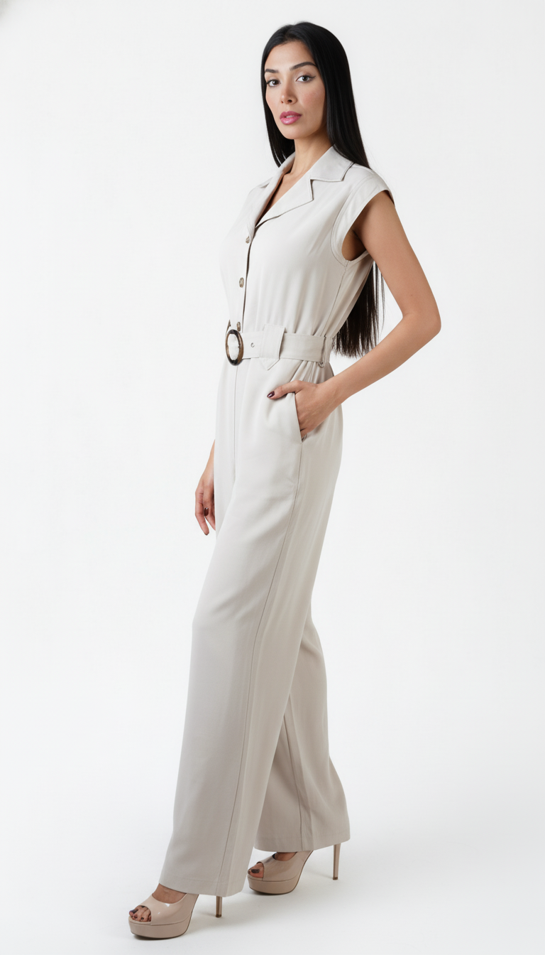 Ruby Cream Jumpsuit