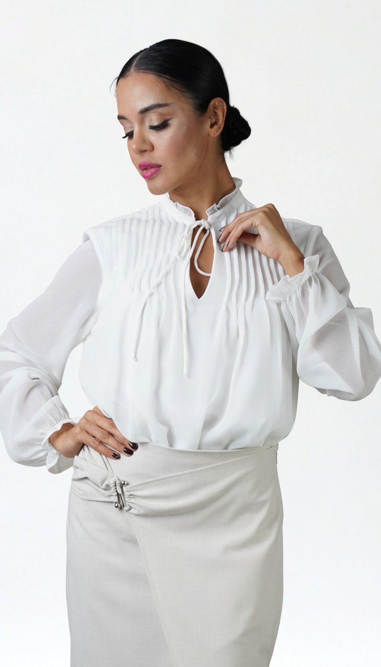 Raja White Blouse