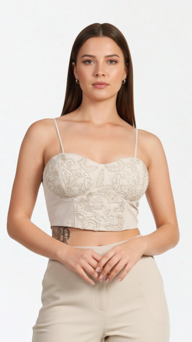 Beige Cassi Top